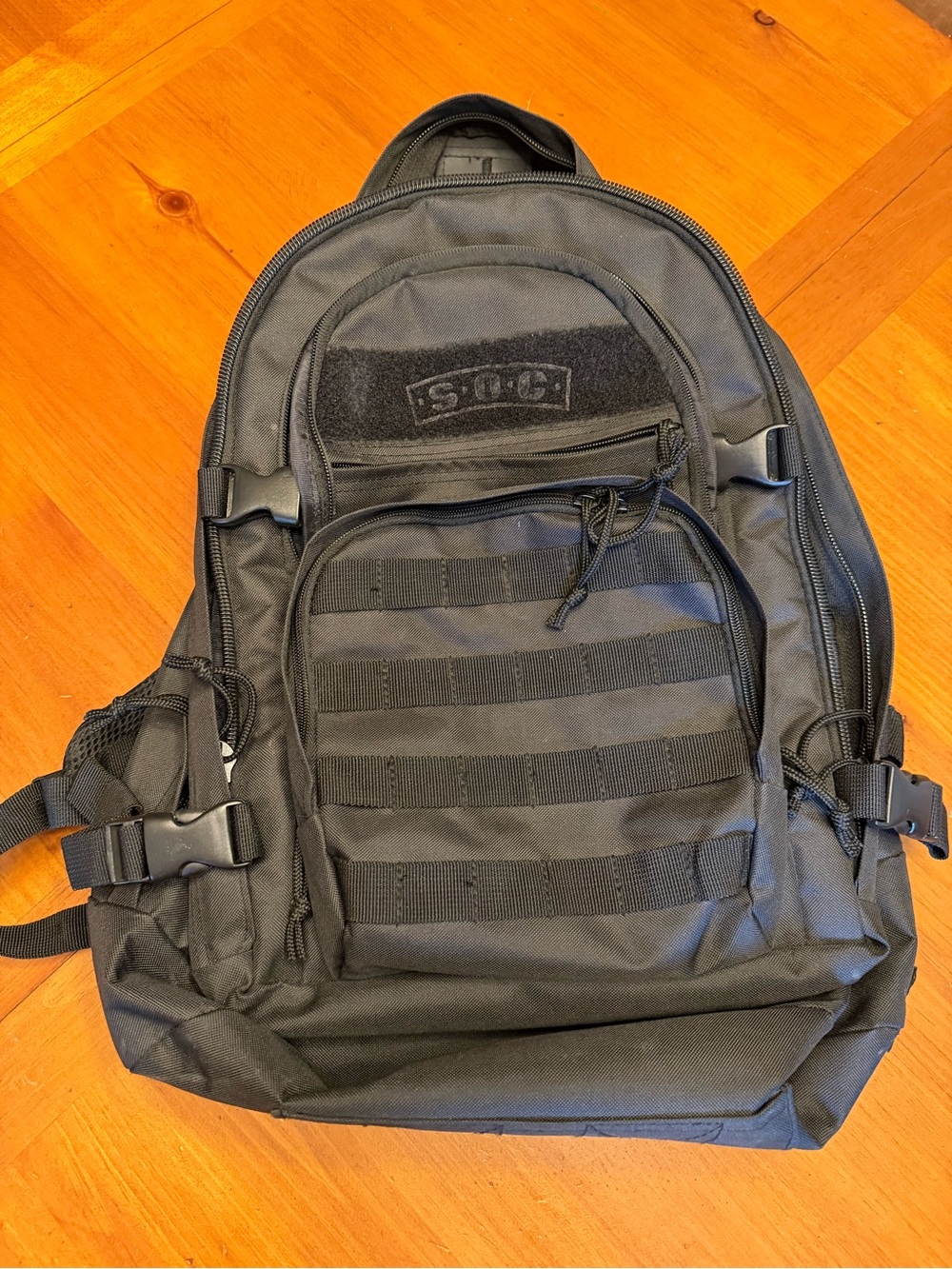 SOC Black Tactical MOLLE Men's Backpack Sandpiper